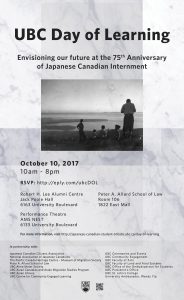 [Oct 10: UBC Day of Learning] Envisioning our future at the 75th Anniversary of Japanese Canadian Internment