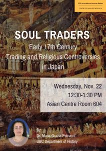 [Nov/22] Soul Traders: Early 17th Century Trading and Religious Controversies in Japan