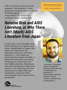 Relative Risk and AIDS Literature, or Why There Isn’t (Much) AIDS Literature from Japan